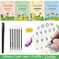 Montessori Writing Practice Book for Kids Learn Letters Numbers Calligraphy with Groove Magic Exercises Ideal Handwriting Skills - Thumbnail 6