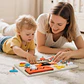 Montessori Busy Board for Toddlers Wooden Activity Sensory Board for Fine Motor Skills Travel Educational Learning  Toys for Kid - Thumbnail 2