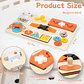 Montessori Busy Board for Toddlers Wooden Activity Sensory Board for Fine Motor Skills Travel Educational Learning  Toys for Kid - Thumbnail 4