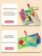 Montessori Preschool Cloth Book - Early Education Interactive Learning Toy - Anti-tear Washable - Perfect Gift for 0-3-year-old - Thumbnail 6