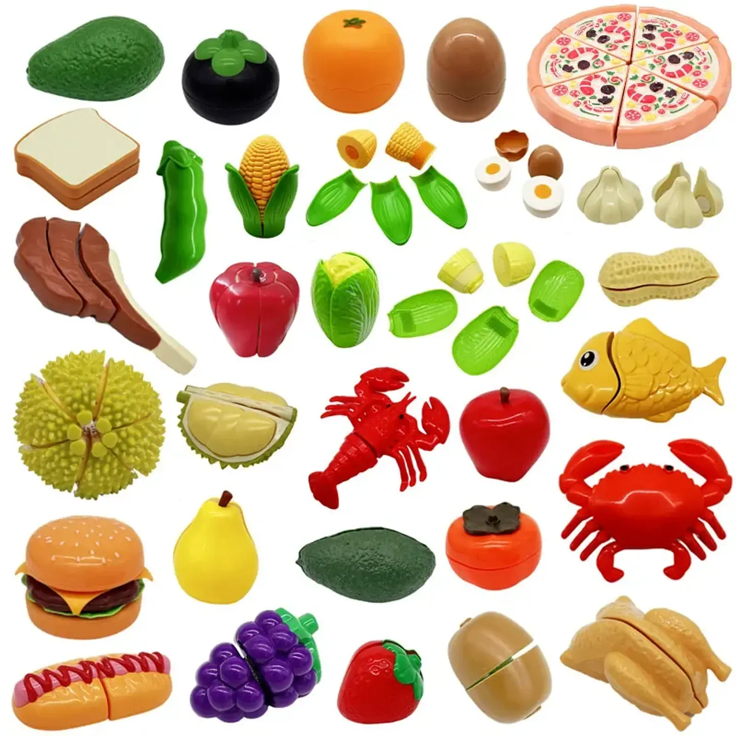Montessori House Play Cutting Fruits Pitaya Vegetables Pretend Simulation Kitchen Classic Game Educational Toy for Children Gift 1