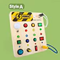 Montessori Busy Board With Switch Control Wooden Toddler Toys Sensory Travel Activities Toys For Kids Puzzle Early Learning Toys - Thumbnail 7