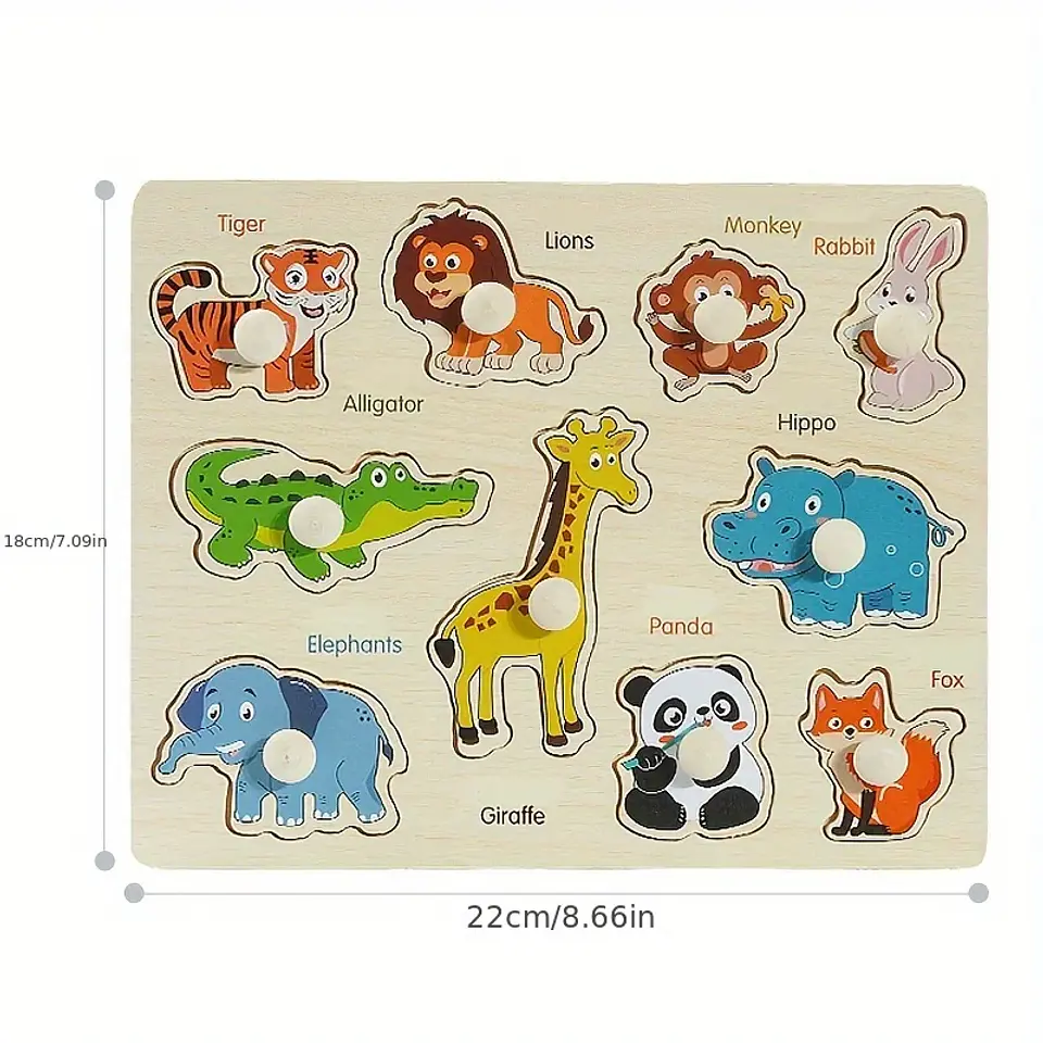 Montessori early education geometry beginner puzzle board, hand-held fixed board puzzle development, puzzle block shape matching 5