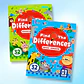 Montessori Look And Find Different Game Improve Visual Perception Skills Toddler Early Education Colorful Learning Book for Kids - Thumbnail 1