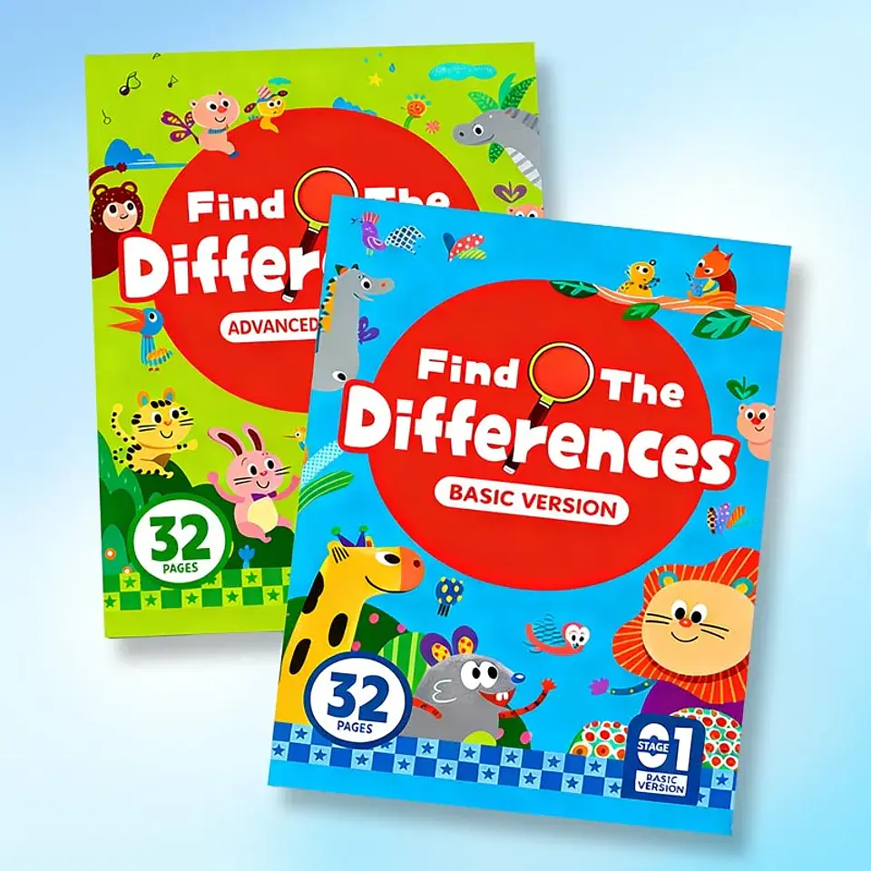 Montessori Look And Find Different Game Improve Visual Perception Skills Toddler Early Education Colorful Learning Book for Kids 1