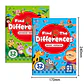 Montessori Look And Find Different Game Improve Visual Perception Skills Toddler Early Education Colorful Learning Book for Kids - Thumbnail 2