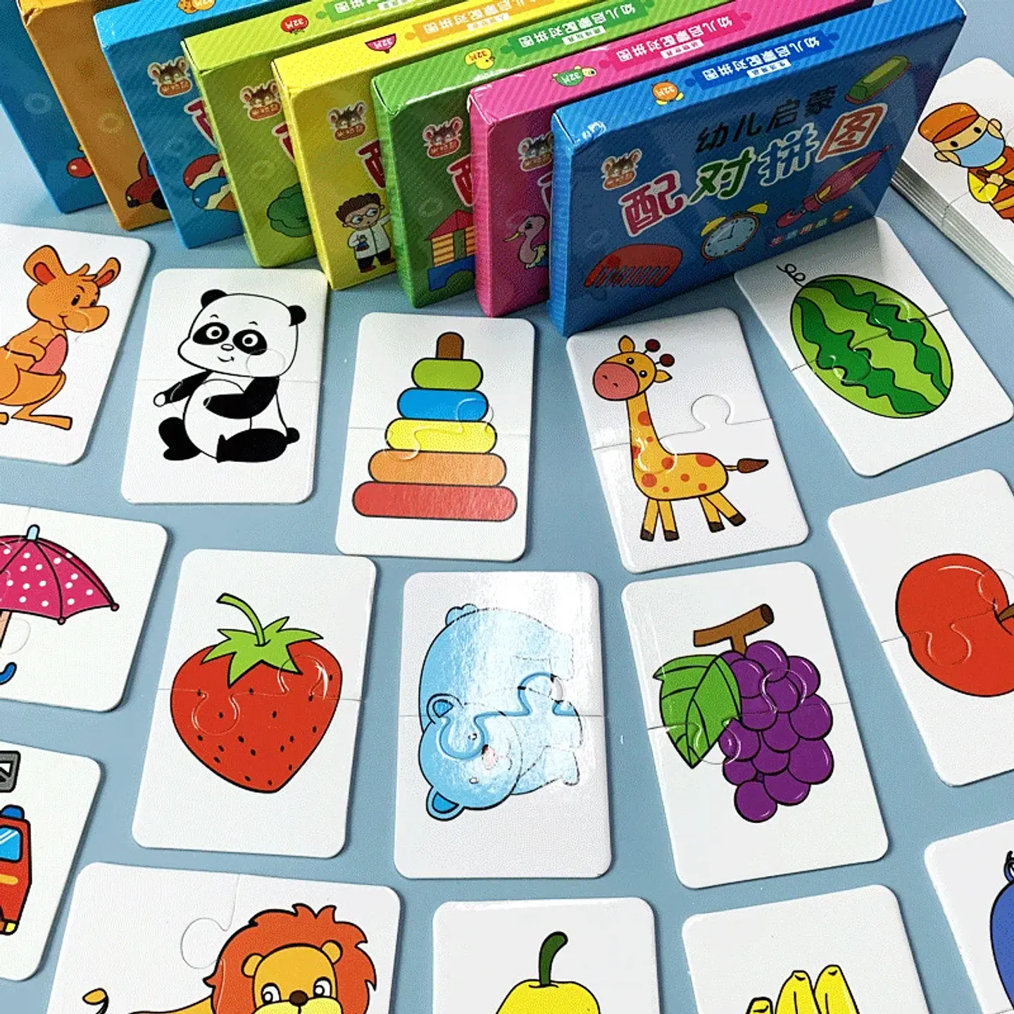 Montessori Cards Educational Toys for Children Learning Educational Puzzles Develop Cognitive Games for Babies Kids Baby Novel 5