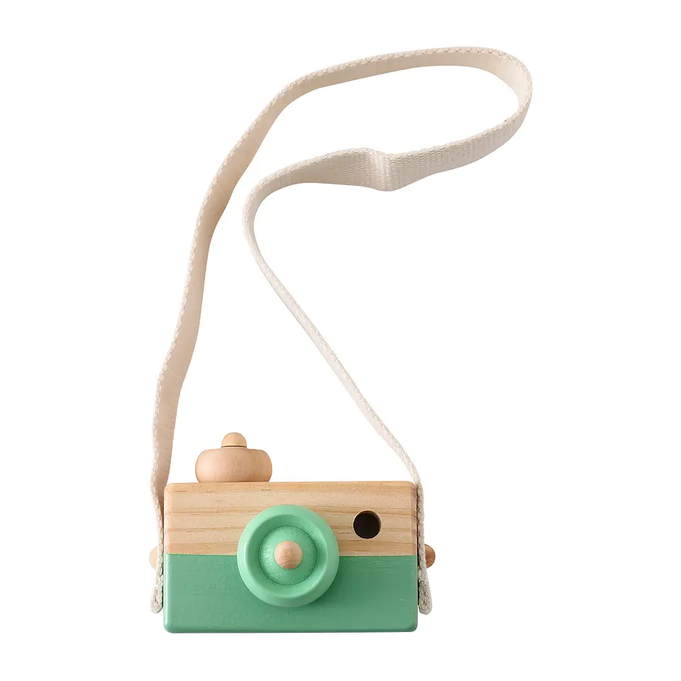 Montessori Baby Toys Education Wooden Blocks Toys for Kids Montessori Education Building Blocks Children Mini Camera Wooden Toys 10