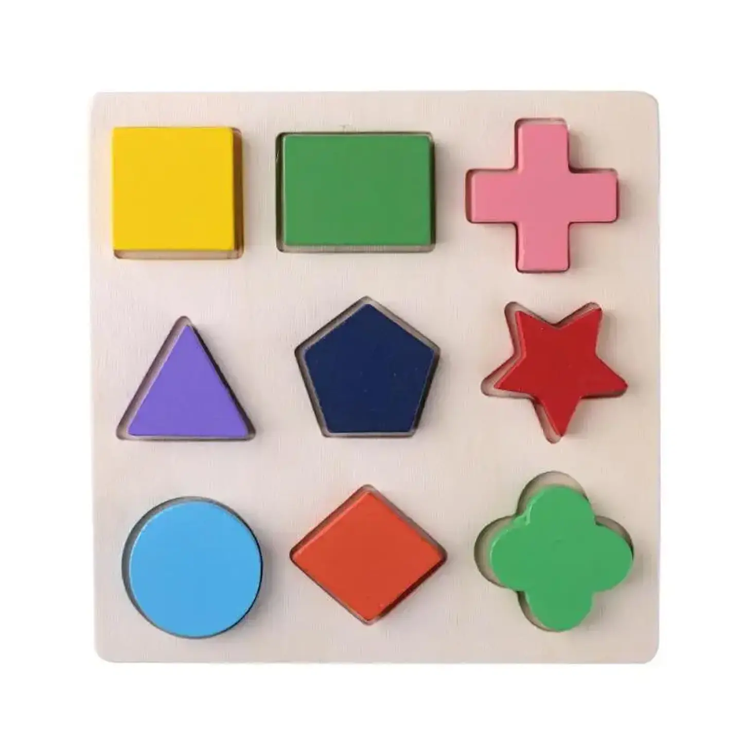 Wooden Geometric Shapes Montessori Puzzle Sorting Math Bricks Preschool Learning Educational Game Baby Toddler Toys for Children 9