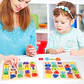 Montessori Wooden Puzzle for Children - Alphabetic Arithmetic Number Geometric Shapes Educational Game Toy for Preschool Learnin - Thumbnail 2