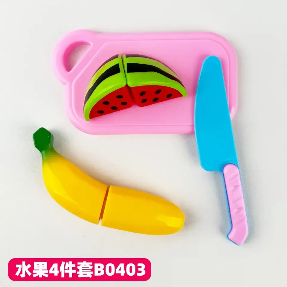 Montessori House Play Cutting Fruits Pitaya Vegetables Pretend Simulation Kitchen Classic Game Educational Toy for Children Gift 7