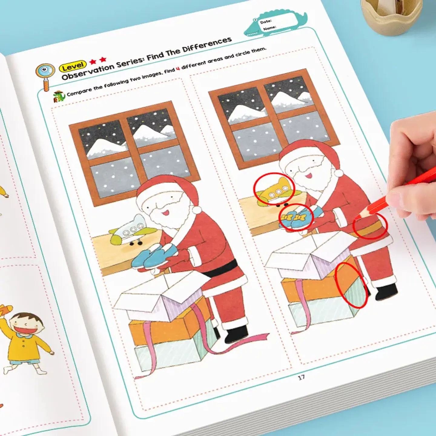 Montessori Look And Find Different Game Improve Visual Perception Skills Toddler Early Education Colorful Learning Book for Kids 6