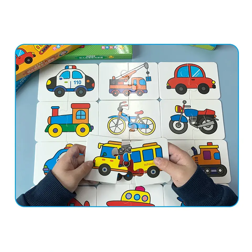 Montessori Cards Educational Toys for Children Learning Educational Puzzles Develop Cognitive Games for Babies Kids Baby Novel 8
