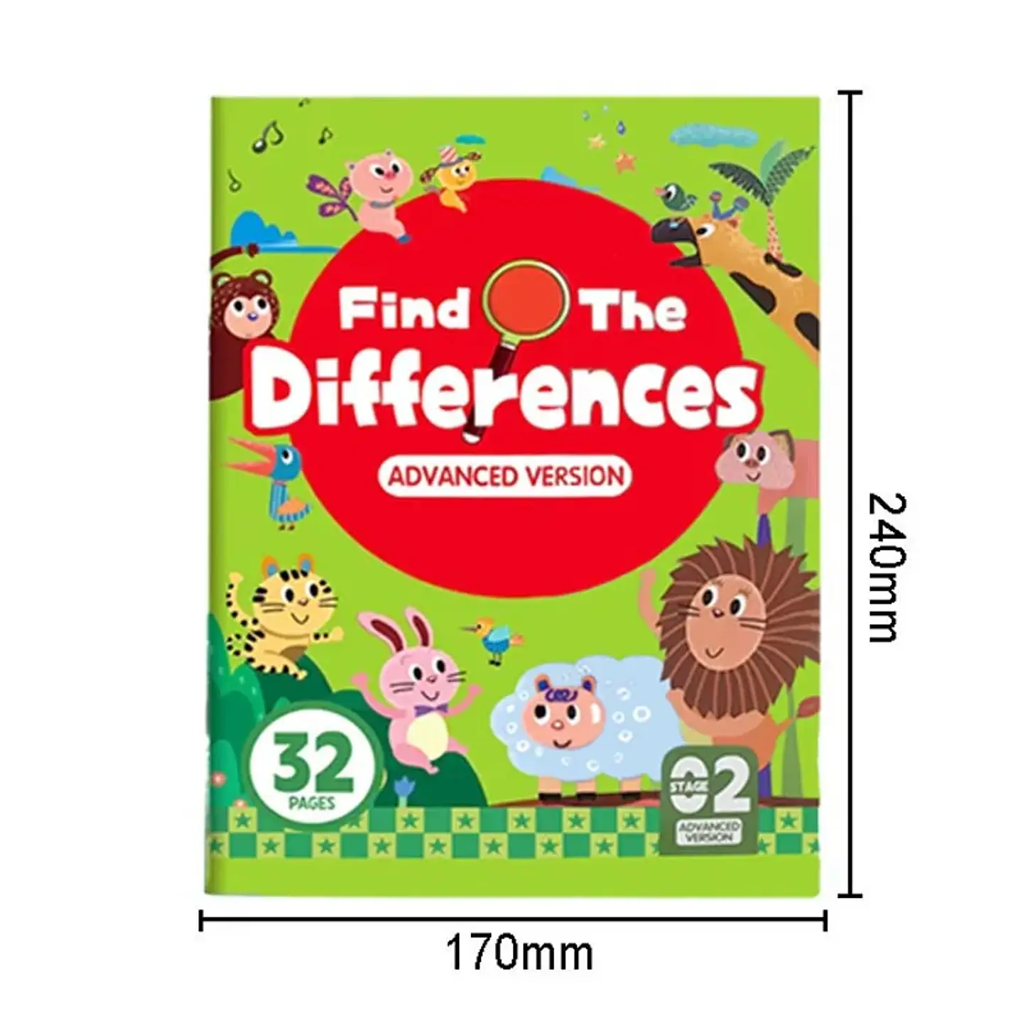 Montessori Look And Find Different Game Improve Visual Perception Skills Toddler Early Education Colorful Learning Book for Kids 7