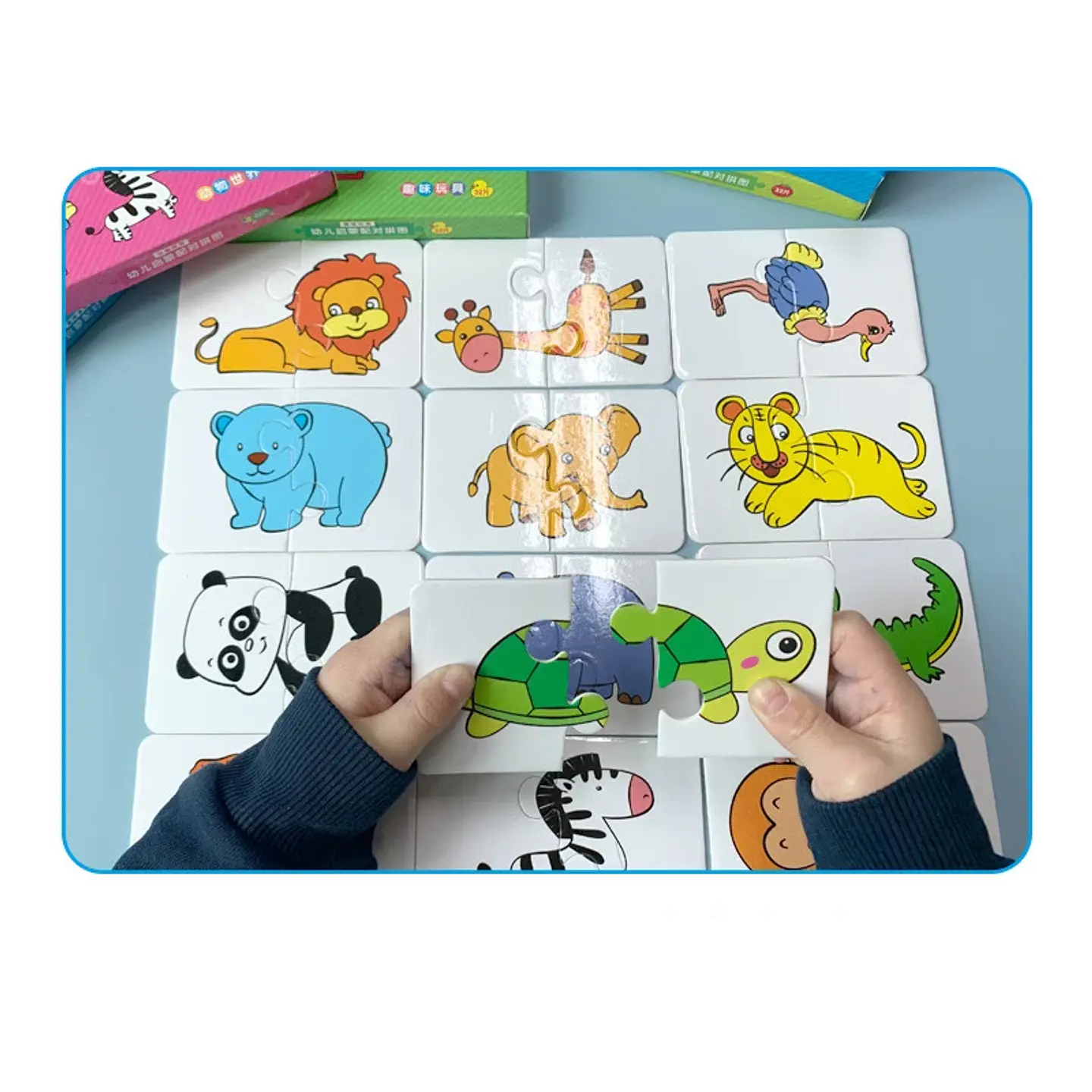 Montessori Cards Educational Toys for Children Learning Educational Puzzles Develop Cognitive Games for Babies Kids Baby Novel 9