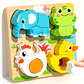 Montessori Toy Wooden Building Blocks Early Learning Educational Toys Color Shape Match Kids Puzzle Toys For Children Boys Girls - Thumbnail 9