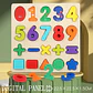 Montessori Wooden Puzzle for Children - Alphabetic Arithmetic Number Geometric Shapes Educational Game Toy for Preschool Learnin - Thumbnail 11