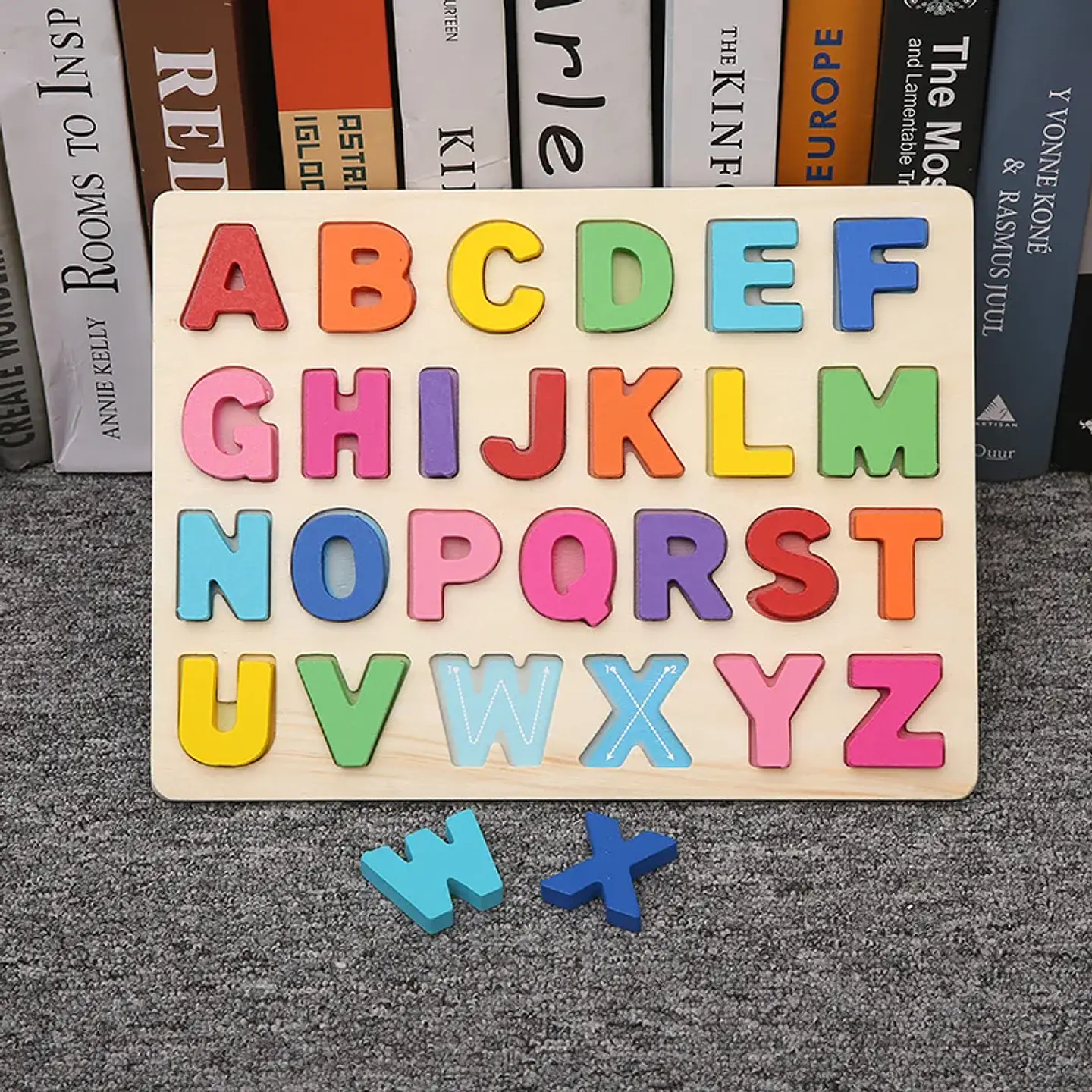 Montessori Toy Wooden Building Blocks Early Learning Educational Toys Color Shape Match Kids Puzzle Toys For Children Boys Girls 14