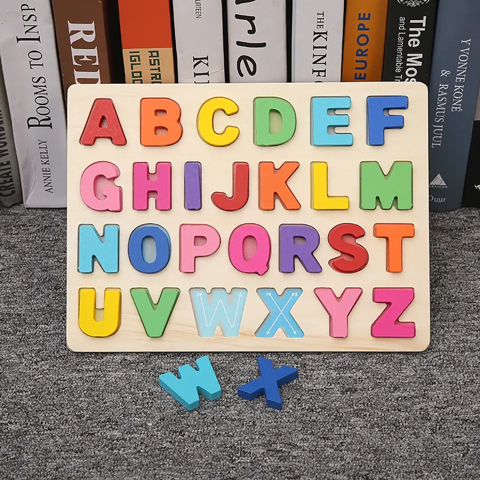 Montessori Toy Wooden Building Blocks Early Learning Educational Toys Color Shape Match Kids Puzzle Toys For Children Boys Girls 14