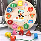 Montessori Toy Wooden Building Blocks Early Learning Educational Toys Color Shape Match Kids Puzzle Toys For Children Boys Girls - Thumbnail 15