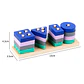 Montessori Toy Wooden Building Blocks Early Learning Educational Toys Color Shape Match Kids Puzzle Toys For Children Boys Girls - Thumbnail 19