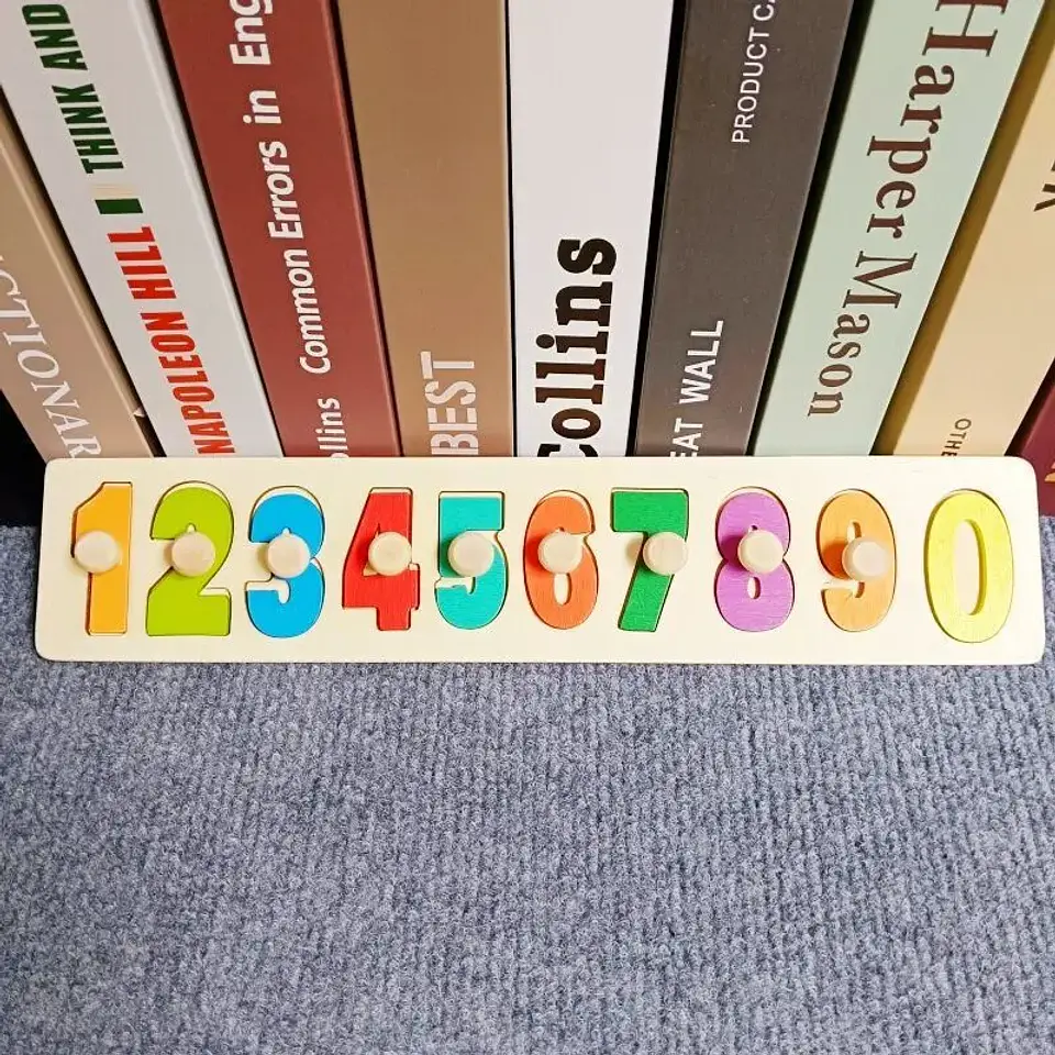 Montessori Toy Wooden Building Blocks Early Learning Educational Toys Color Shape Match Kids Puzzle Toys For Children Boys Girls 25