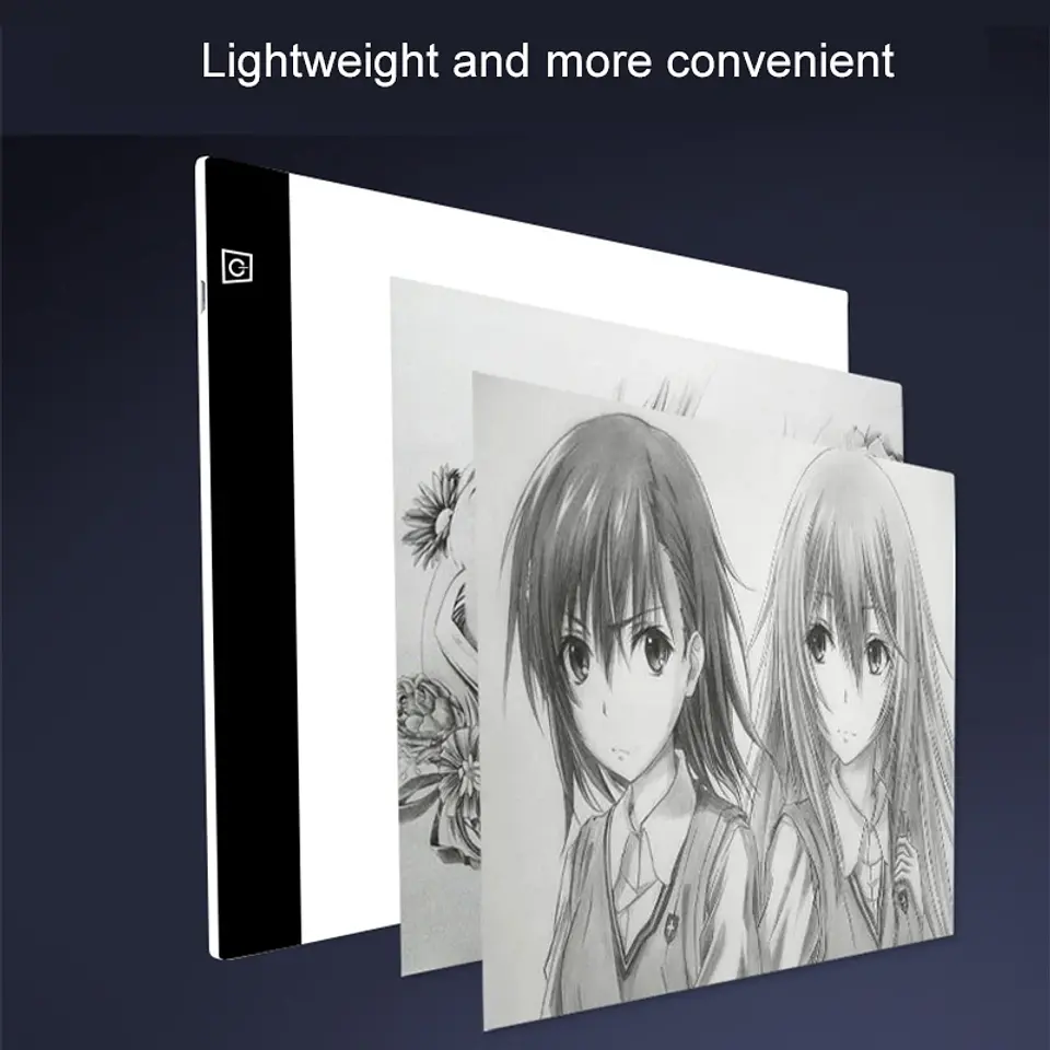 Led Drawing Copy Pad 3 Level Dimmable Board Table Animation Painting Educational Toys Gift Adjustable Light Notepad For Children 6