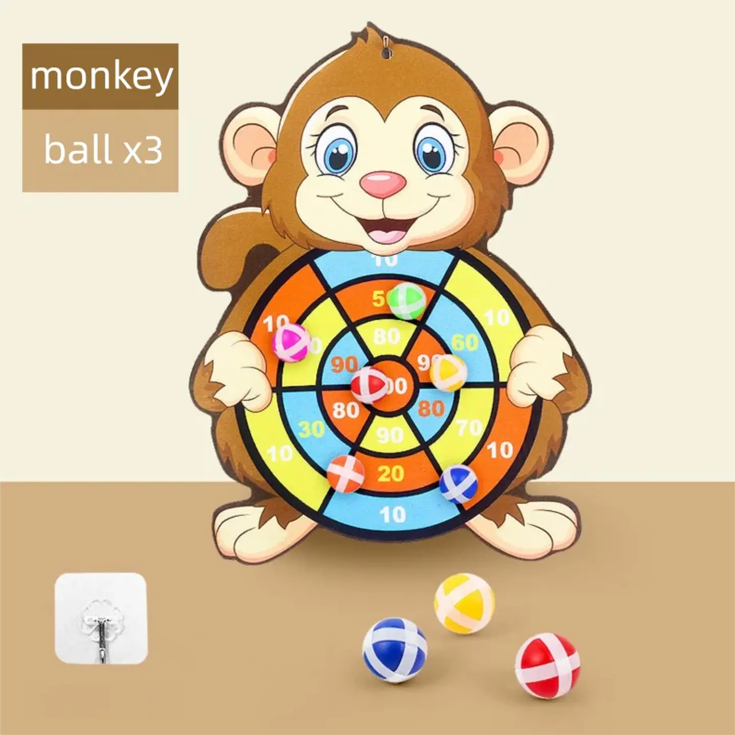 Montessori Sticky Ball Dart Board Game – Educational Throwing Toy for Kids 6