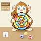 Montessori Sticky Ball Dart Board Game – Educational Throwing Toy for Kids - Thumbnail 6