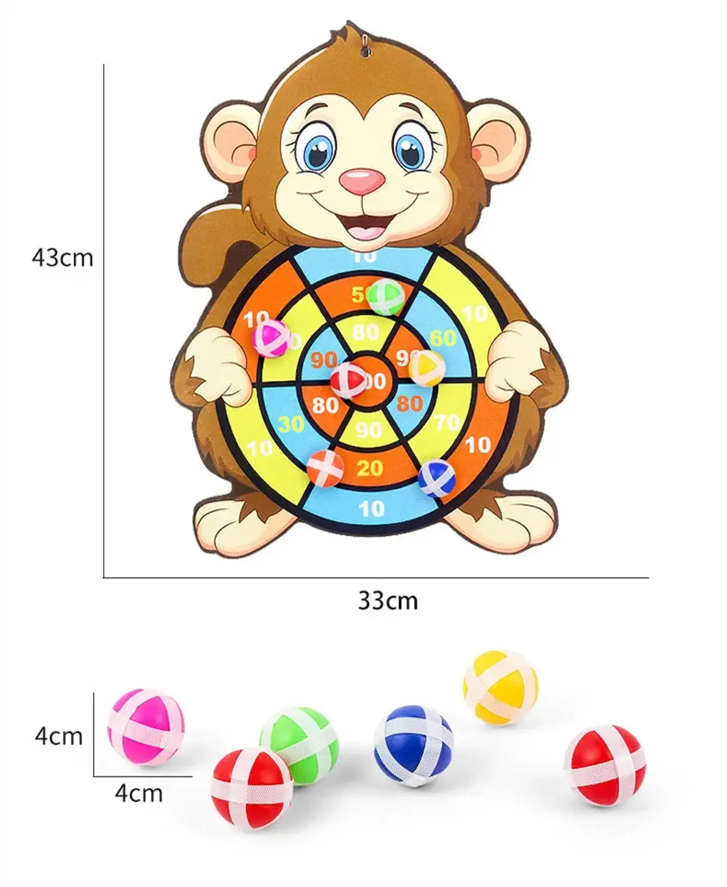 Montessori Sticky Ball Dart Board Game – Educational Throwing Toy for Kids 12