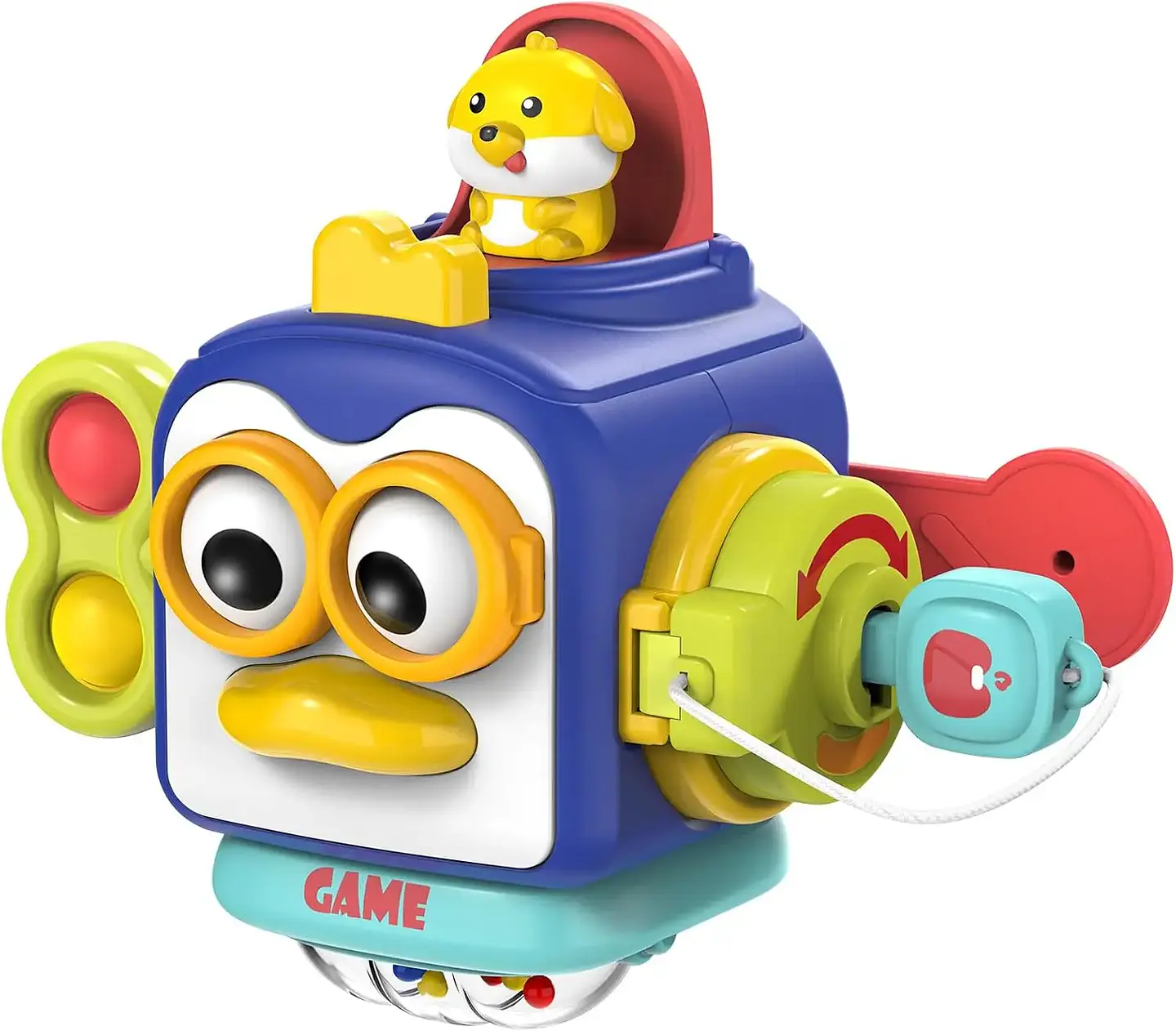 Montessori Busy Cube Sensory Activity Toy for Babies – Fine Motor Learning Cube 16