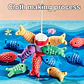 Fabric Fishing Game for Kids Ocean Learning Toy for Fine Motor Skills - Thumbnail 4