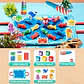 Fabric Fishing Game for Kids Ocean Learning Toy for Fine Motor Skills - Thumbnail 6