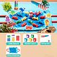 Fabric Fishing Game for Kids Ocean Learning Toy for Fine Motor Skills - Thumbnail 8