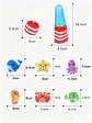 Fabric Fishing Game for Kids Ocean Learning Toy for Fine Motor Skills - Thumbnail 14