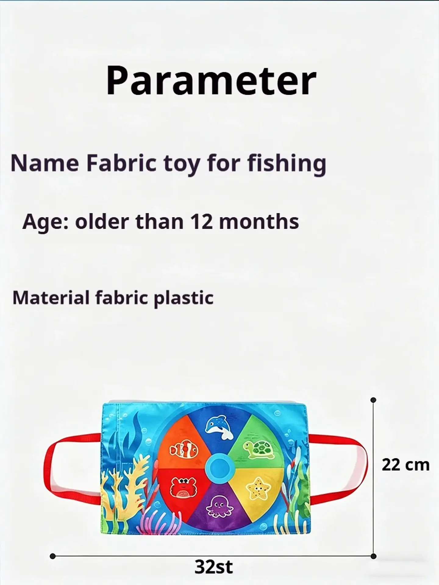Fabric Fishing Game for Kids Ocean Learning Toy for Fine Motor Skills 15