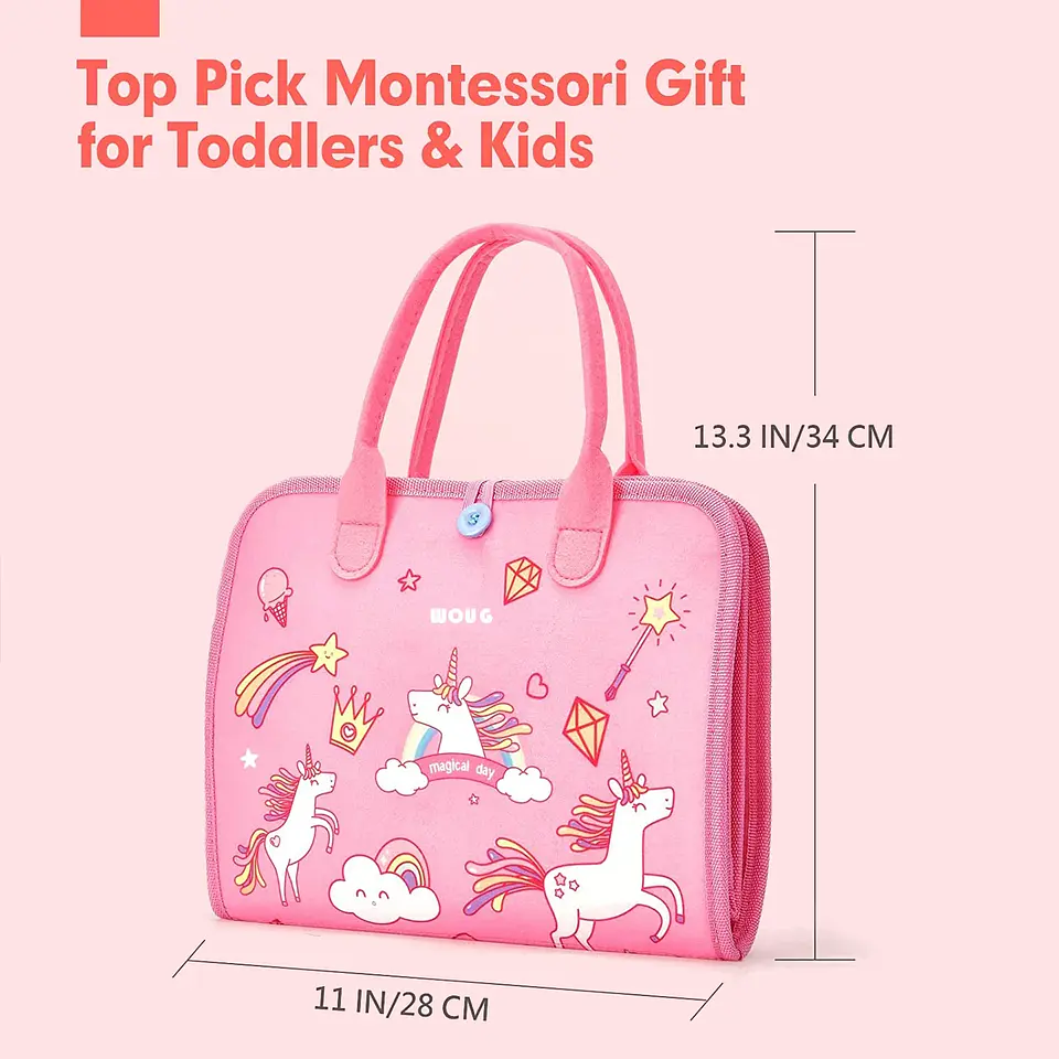 Toddler Busy Board  7 in 1 Preschool Learning Activity Book 5