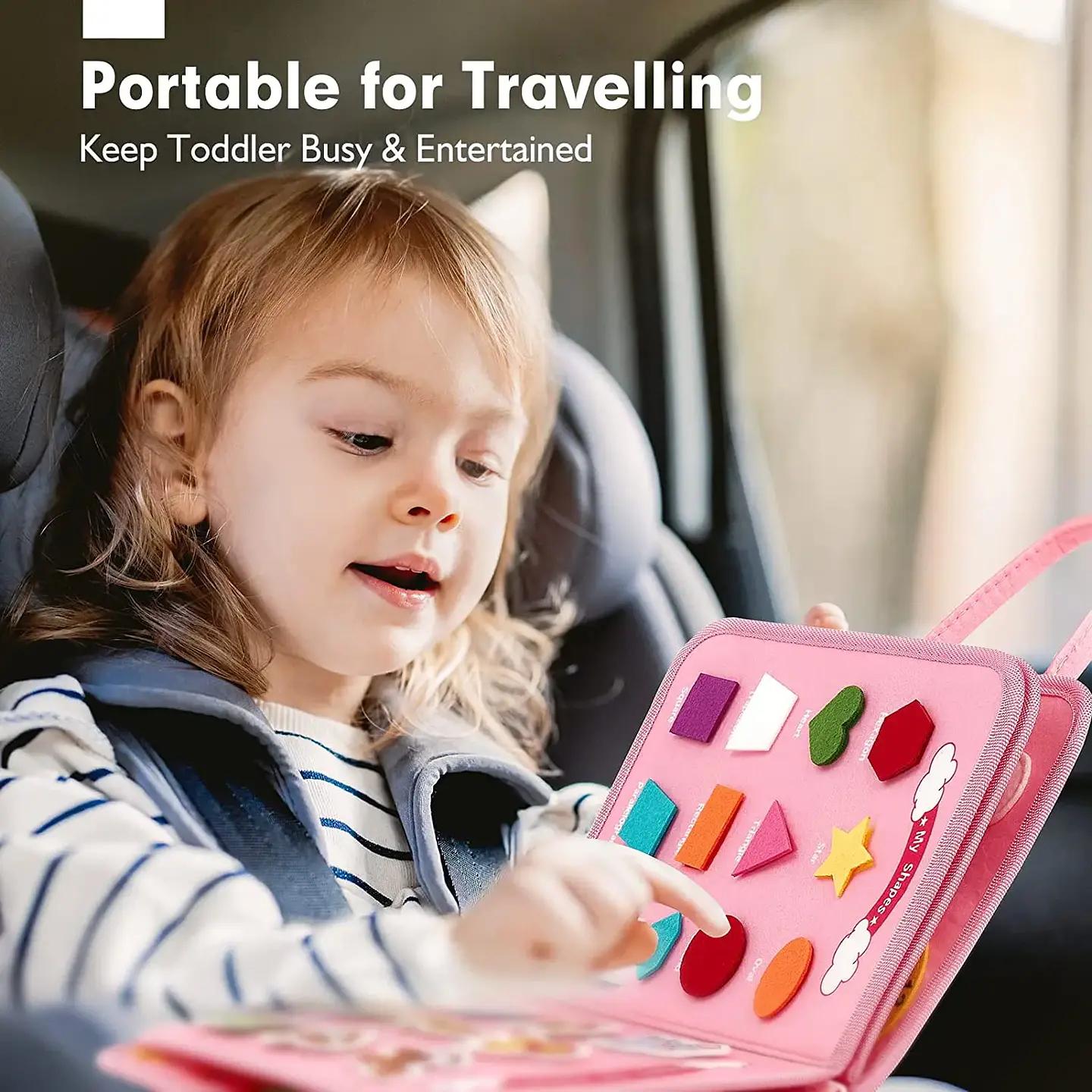 Toddler Busy Board  7 in 1 Preschool Learning Activity Book 11