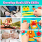 Toddler Busy Board  7 in 1 Preschool Learning Activity Book - Thumbnail 25