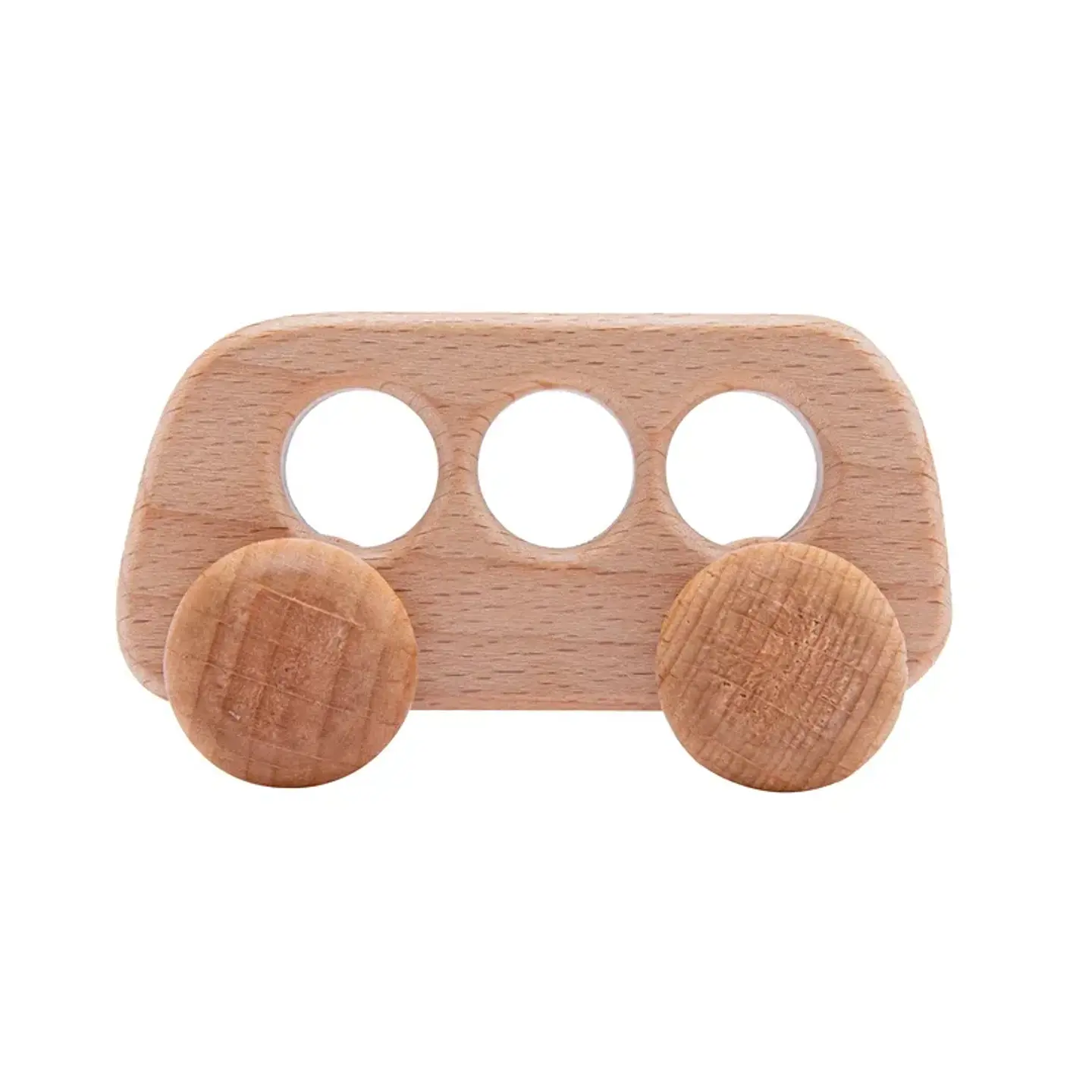 Wooden Dinosaur Teether Car Natural Baby Sensory Toy for Toddlers 12