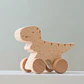 Wooden Dinosaur Teether Car Natural Baby Sensory Toy for Toddlers - Thumbnail 21