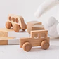 Wooden Dinosaur Teether Car Natural Baby Sensory Toy for Toddlers - Thumbnail 25