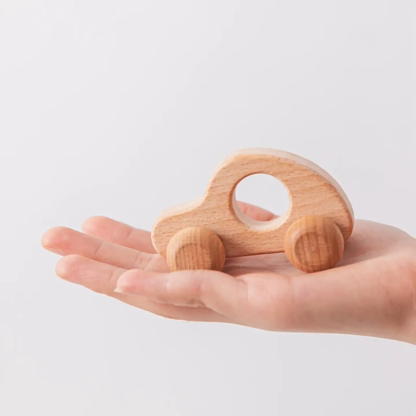 Wooden Dinosaur Teether Car Natural Baby Sensory Toy for Toddlers 28