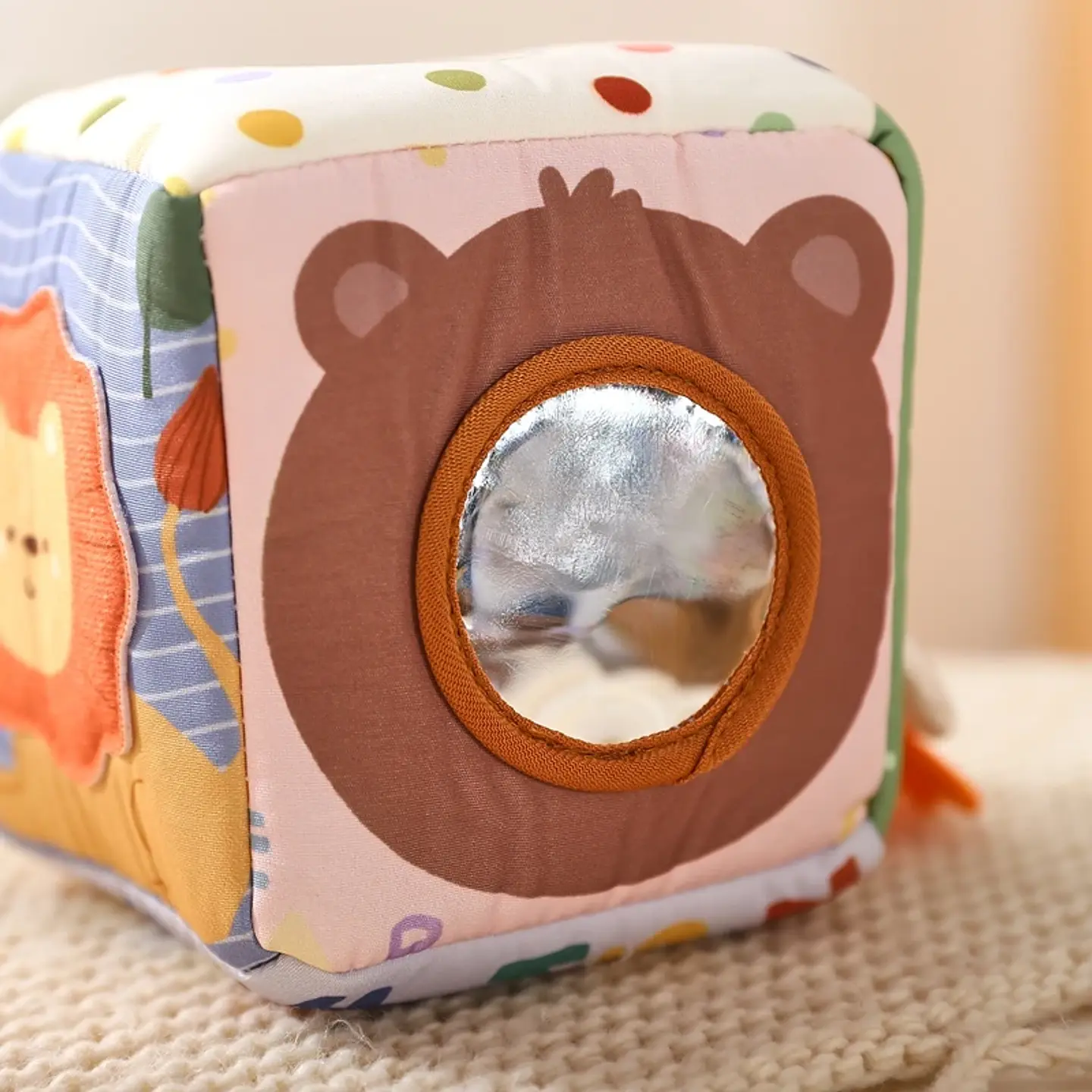Baby Sensory Tissue Box Toy  Soft Learning Activity Toy for Infants 8