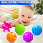 Textured Sensory Balls for Babies 6 Piece Soft Activity Ball Set - Thumbnail 1