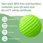 Textured Sensory Balls for Babies 6 Piece Soft Activity Ball Set - Thumbnail 4