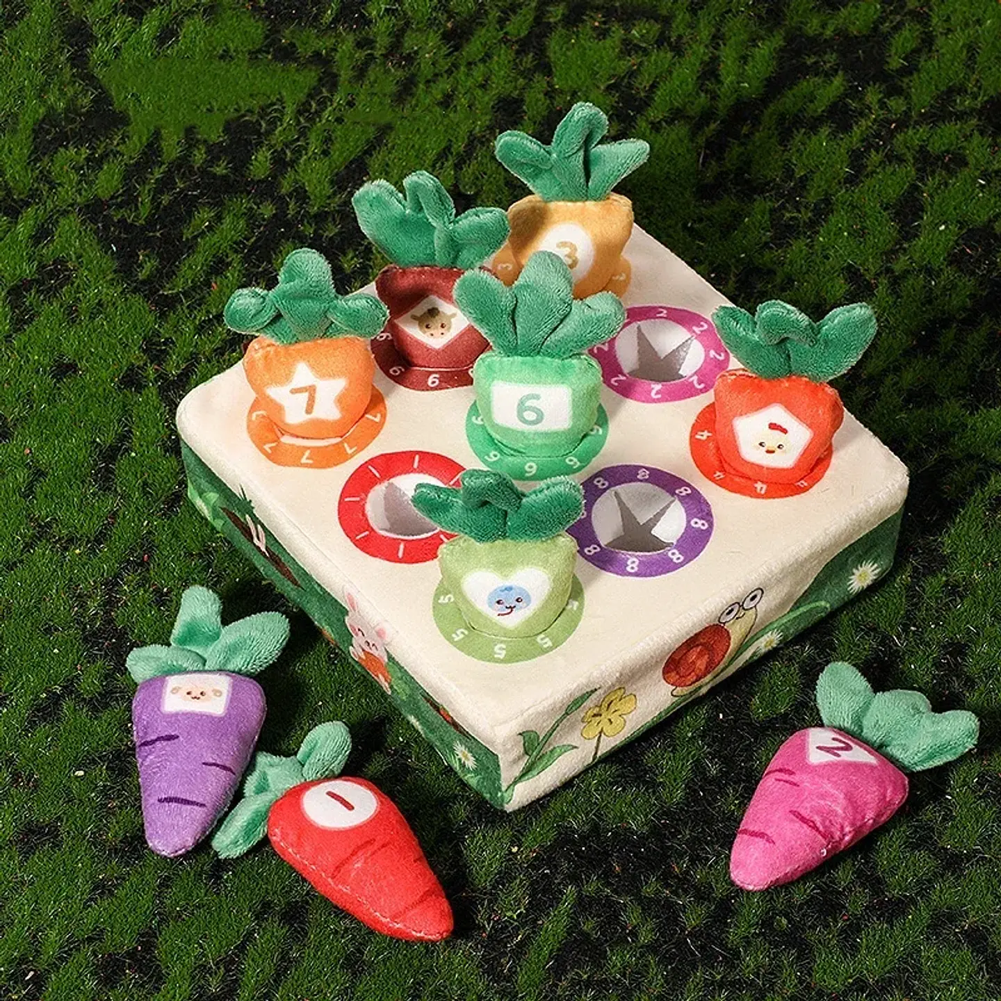 Carrot Harvest Matching Game Soft Sensory Learning Toy for Toddlers 5