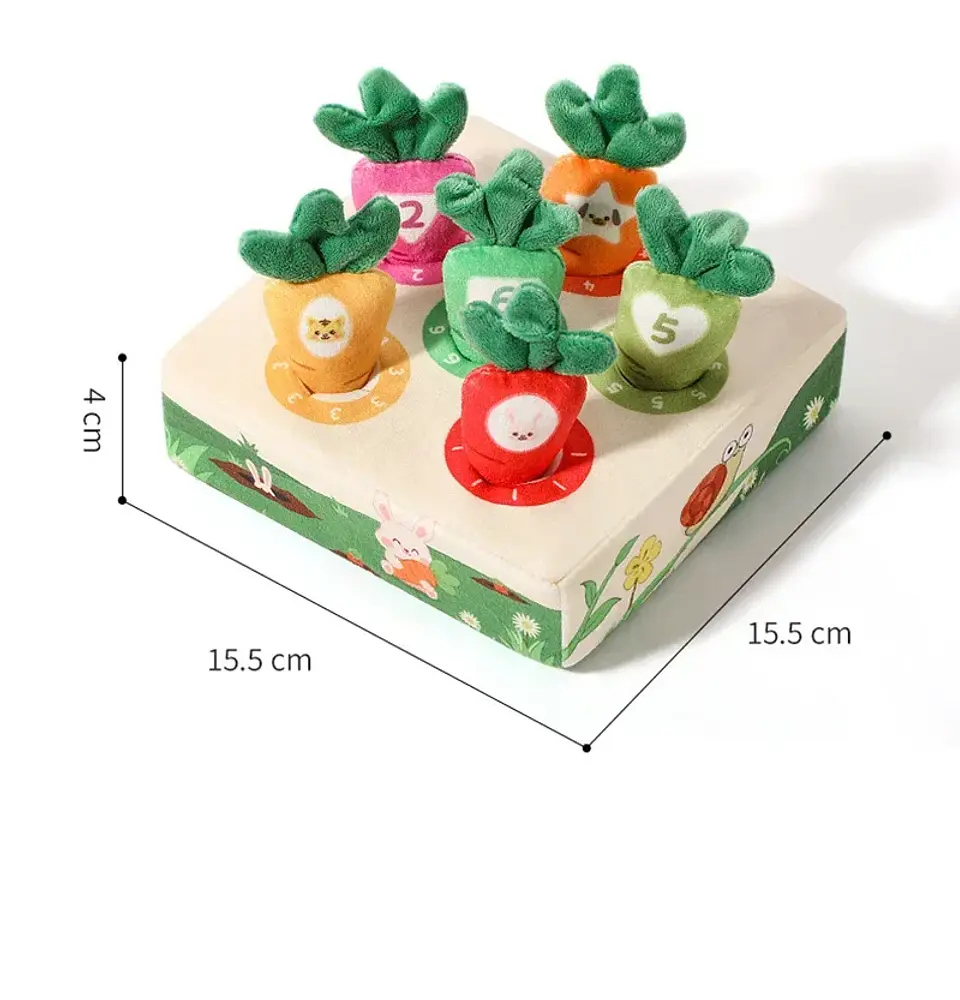 Carrot Harvest Matching Game Soft Sensory Learning Toy for Toddlers 15