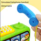 Kids Toy Telephone Bus Interactive Learning Phone Car for Toddlers - Thumbnail 4