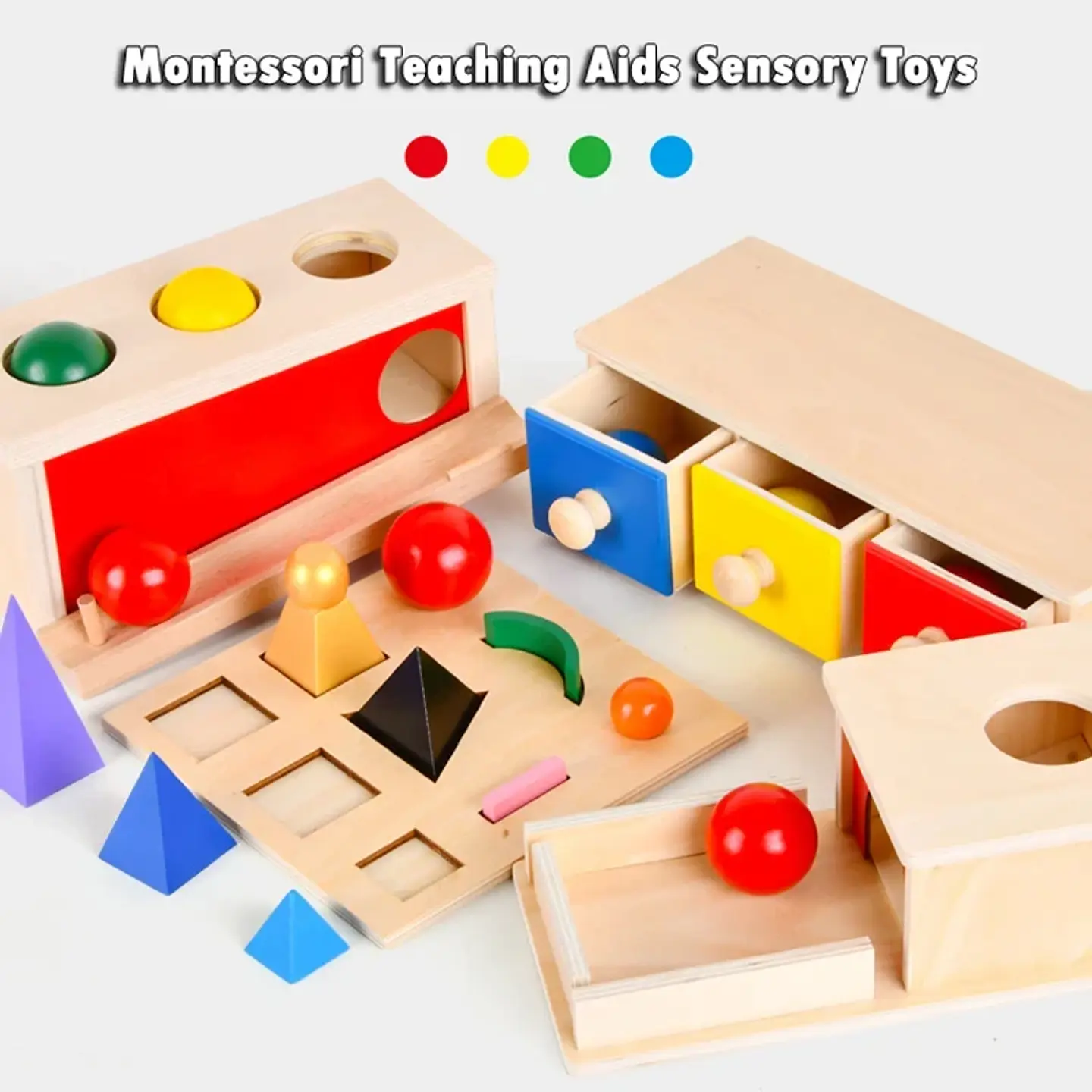 Object Permanence Coin Box Wooden Fine Motor Learning Toy for Toddlers 2